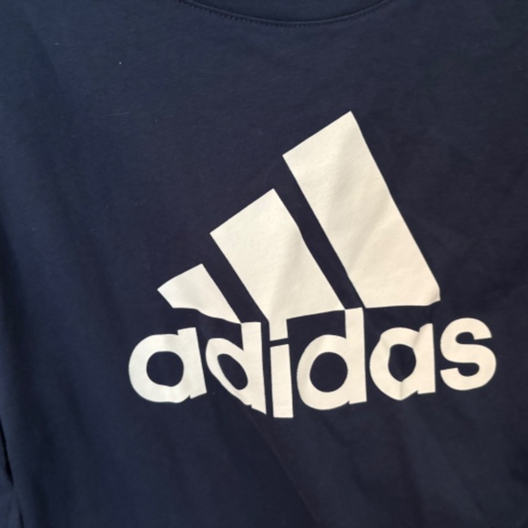 Adidas navy blue long sleeve medium t-shirt - Picture 8 of 10